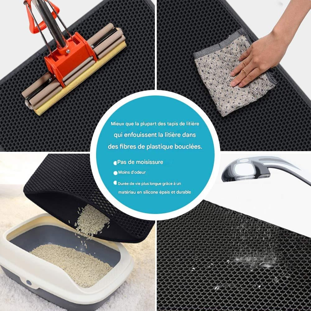 LitiPro™ - Tapis de litière imperméable pour chat BRANDLABS – THÈME ANIMAUX