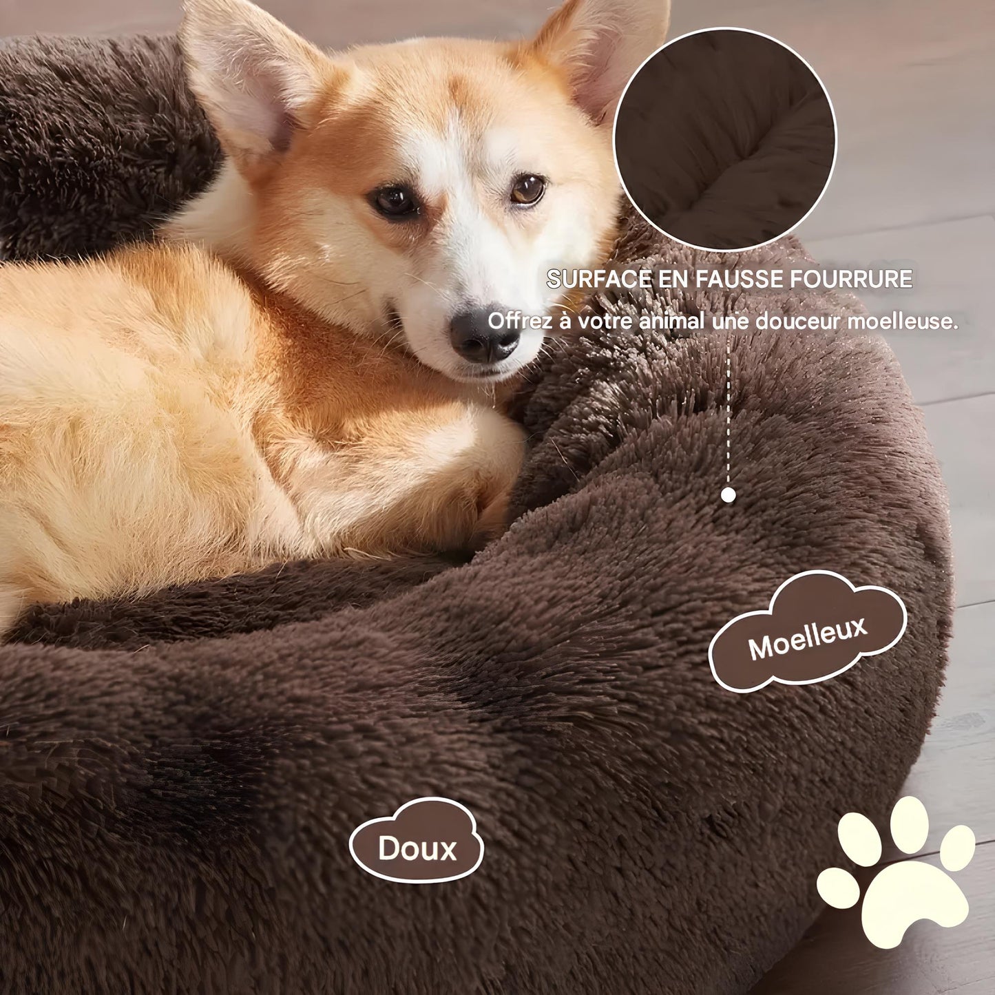 SnugBed™ - Lit douillet pour chien ou chat BRANDLABS – THÈME ANIMAUX
