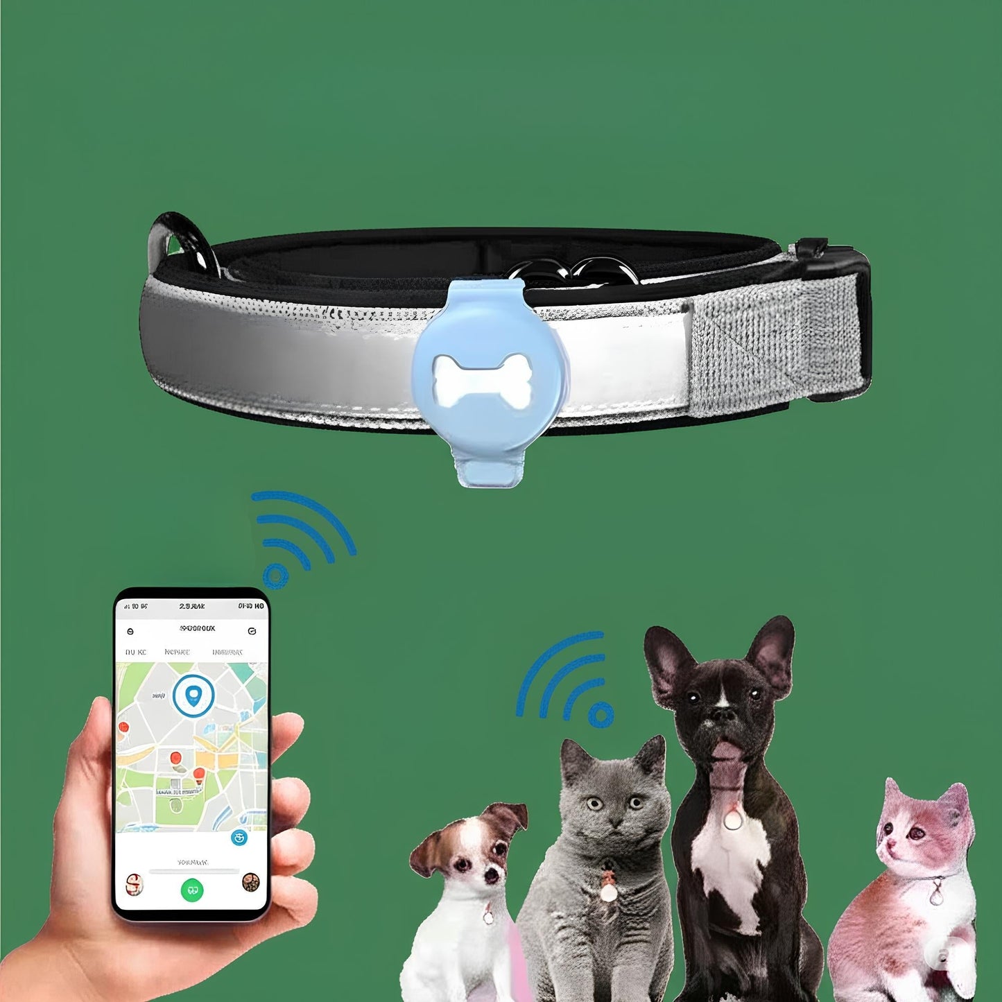 PetTrack™ - Traceur GPS intelligent pour animaux BRANDLABS – THÈME ANIMAUX